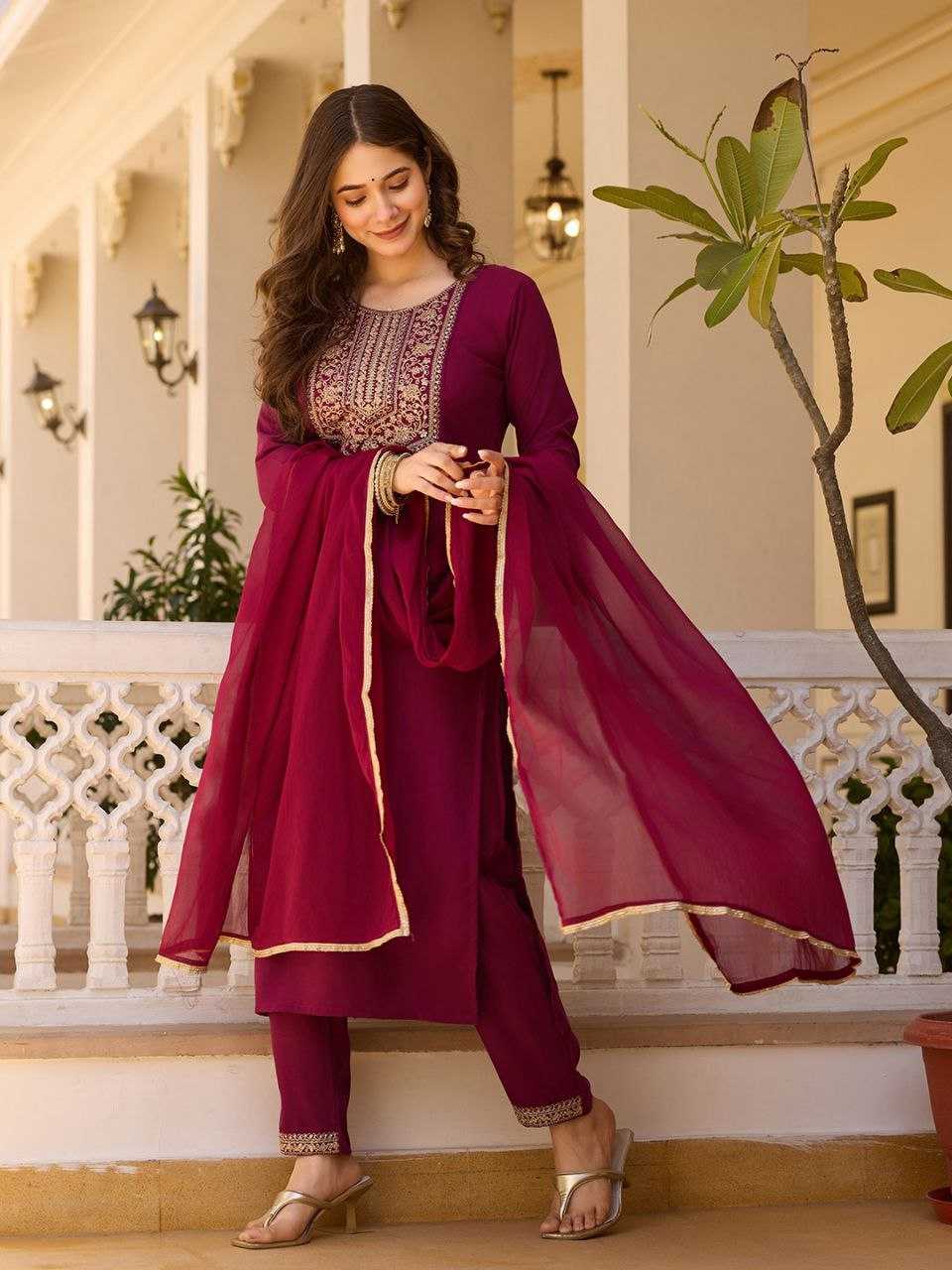 Ynf Slub Reyon KESH529 629 Suits & Dresses Wedding Collections Festive Collections Wholesale Ladies Suits Embroidery Suits Wedding Outfits Manufacturer