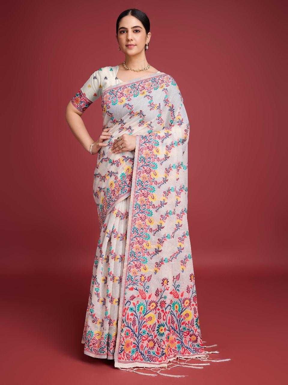 Ynf Soft Cotton Silk RIN113 JAAL Silk Sarees Festive Collections Wholesale Designer Silk Sarees Cotton Silk Sarees Onam Collections Manufacturer