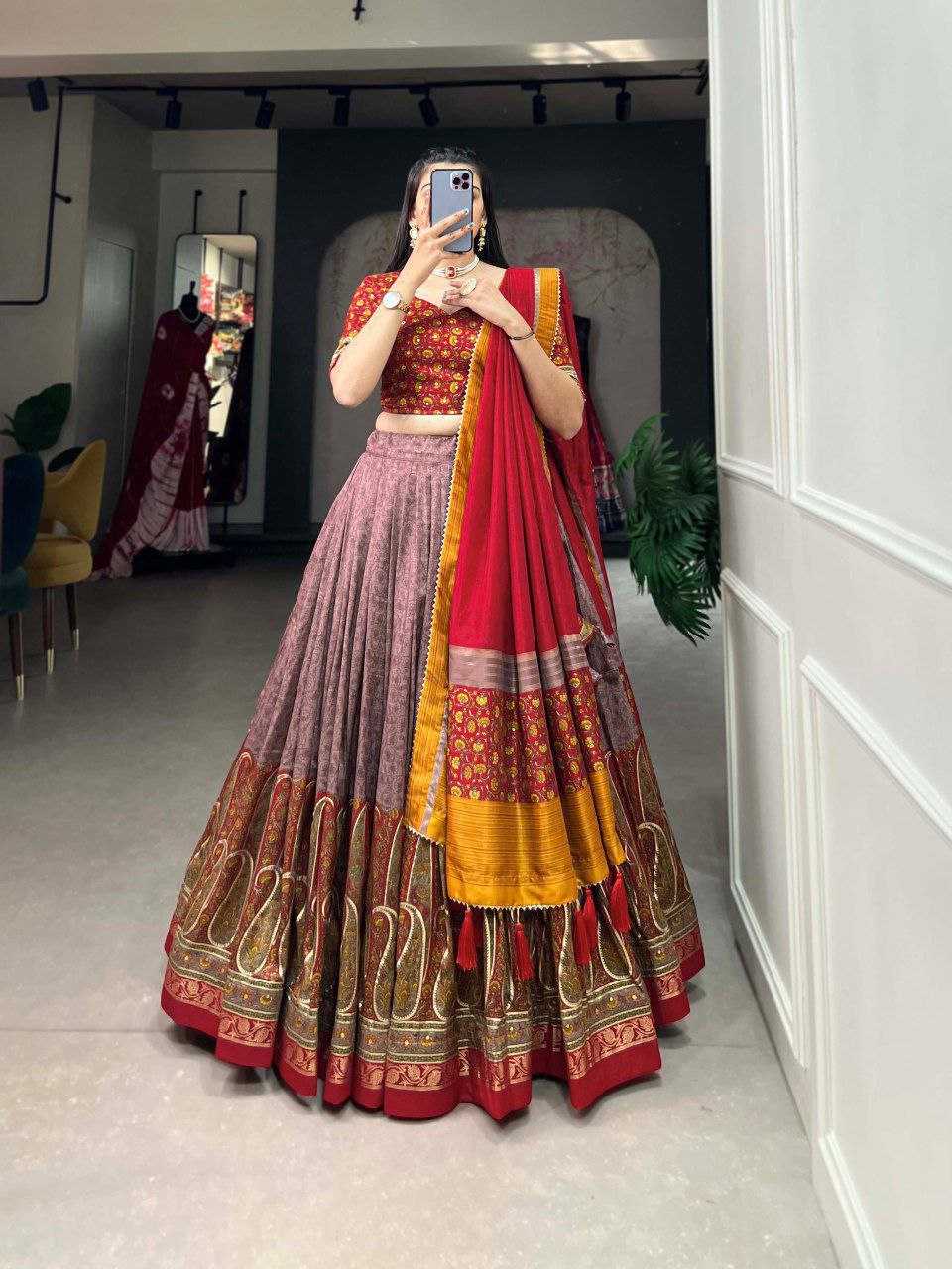 Ynf Tussar Silk KESH511 Tulsi Lehengas Festive Collections Wholesale Designer Lehenga Navratri Chaniya Choli Manufacturer