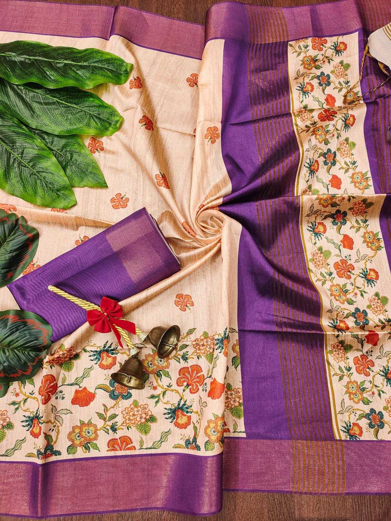 Ynf Tussar Silk KESH532 SHELI FULL Sarees Wholesale Fancy Sarees Zari Border Sarees Tussar Sarees Manufacturer