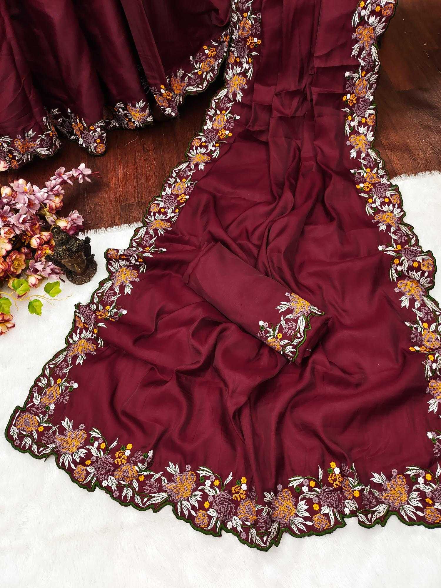 Ynf Tussar Silk RIN118 GRADE Silk Sarees Wholesale Tussar Silk Sarees Designer Silk Sarees Embroidered Silk Sarees Manufacturer