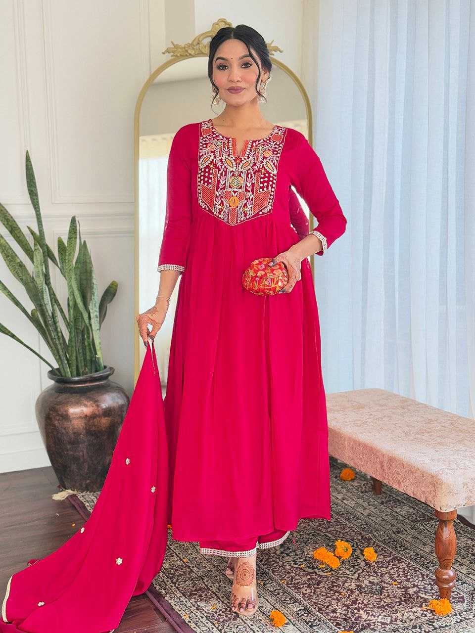 Ynf Vichitra Silk KESH529 643 Kurti Wholesale Casual Kurtis Festive Kurtis Party Wear Kurtis Kurtis With Bottom Embroidered Kurtis Manufacturer