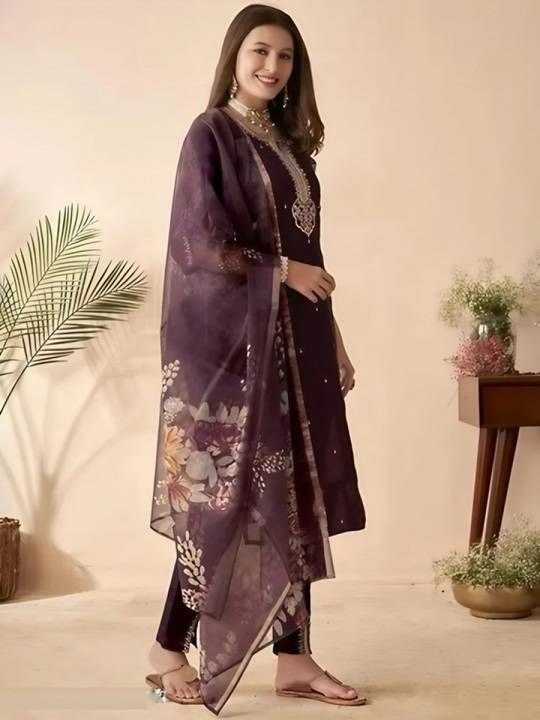 Ynf Viscose KESH529 MONIKA 2 Suits & Dresses Wholesale Ladies Suits Embroidery Suits Party wear suits Chanderi Suit Manufacturer