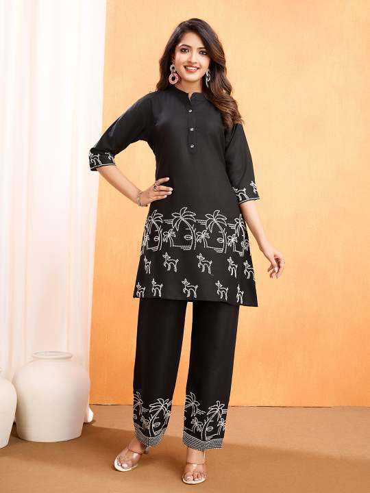 Ynf Viscose Rayon KESH545 8011 Western Wears Wholesale Co-ord Set Manufacturer
