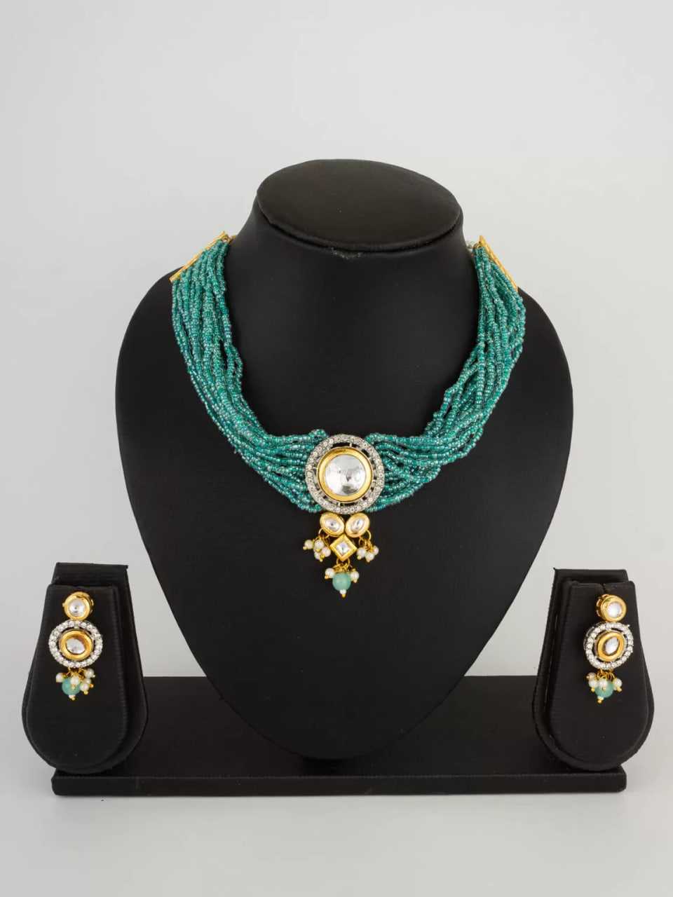 Ynf Brass KESH105 NK4436 Womens Jewellery Wholesale Choker Necklaces Fancy Mala Necklaces Kundan Pendant Sets Manufacturer