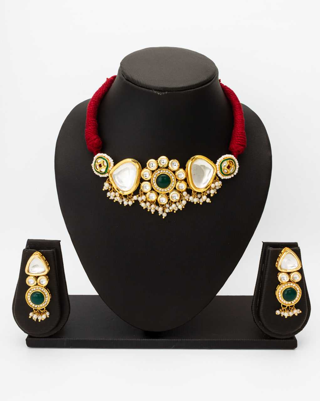 Ynf Brass KESH105 NK4495 Womens Jewellery Wholesale Kundan Pendant Sets Kundan Necklace Set Manufacturer