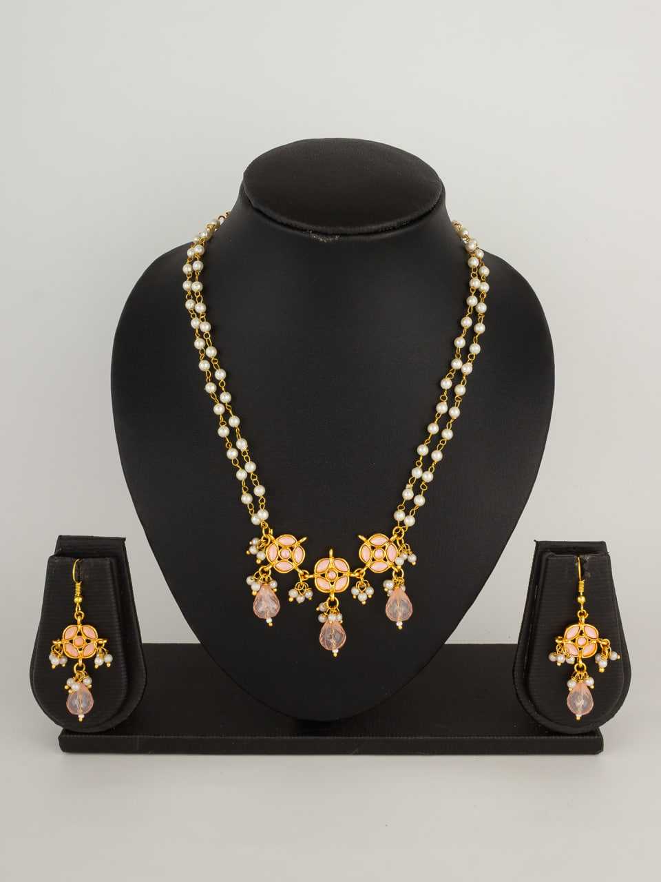 Ynf Brass KESH105 NK4542 Womens Jewellery Wholesale Long Sets Fancy Mala Necklaces Kundan Pendant Sets Manufacturer