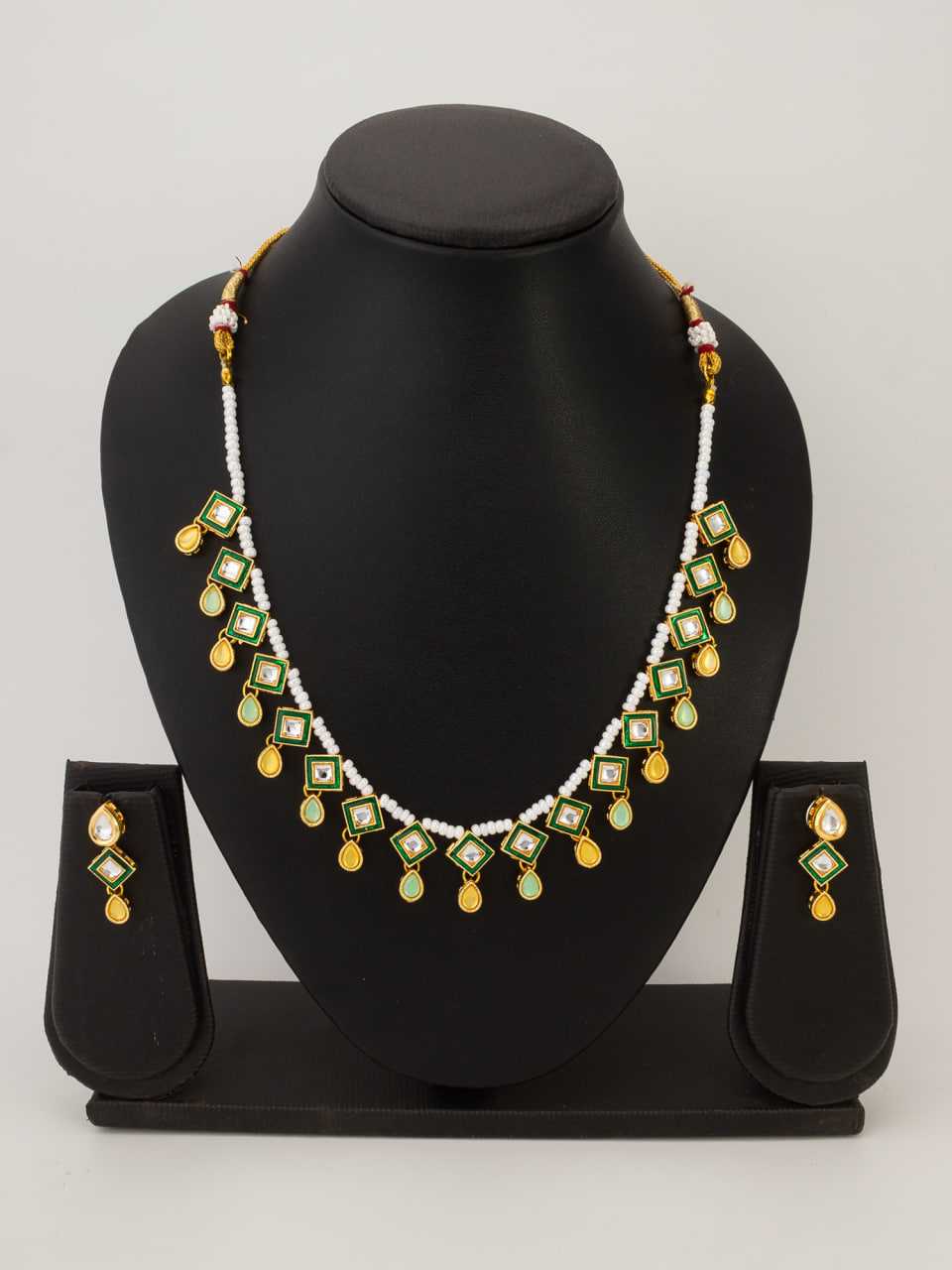 Ynf Brass KESH105 NK4665 Womens Jewellery Wholesale Kundan Pendant Sets Kundan Necklace Set Fashion Necklace Manufacturer