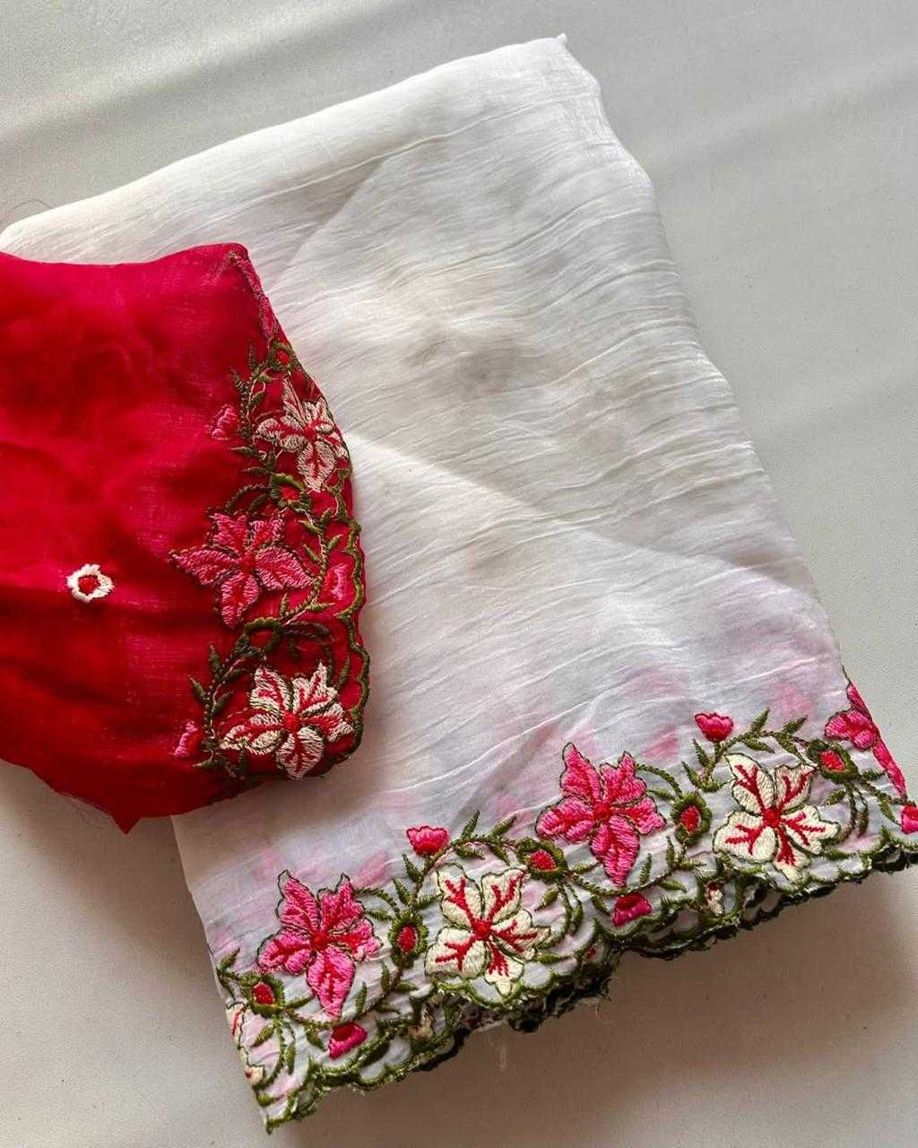 Ynf Chiffon RIN233 ciffon Sarees Wholesale Fancy Sarees Embroidered Sarees Plain Sarees Lace Border Sarees Manufacturer