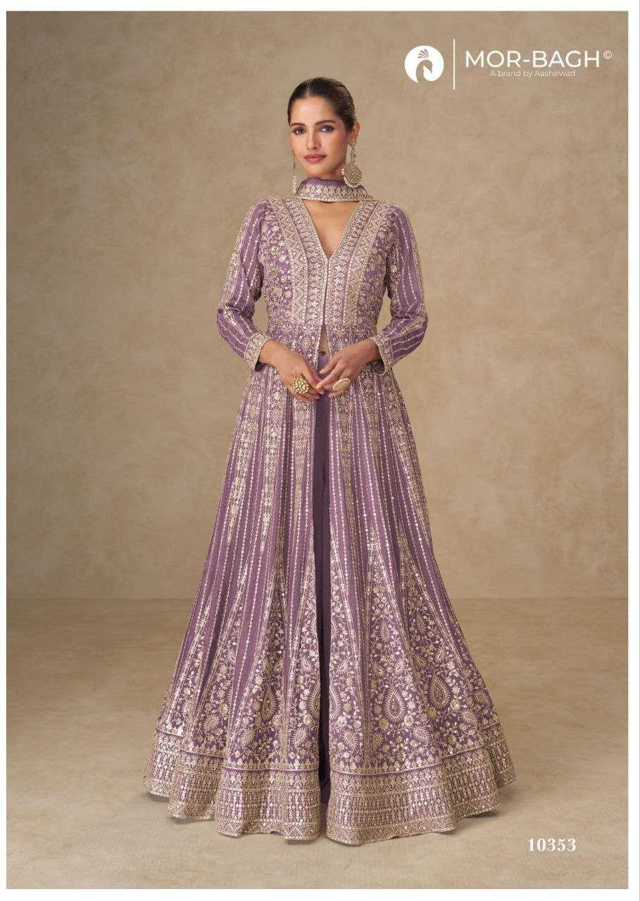 Ynf Chinon Silk KESH587 AASHIRWAD CREATION JANKI Gowns Wholesale Wedding Gown Designer Gowns Silk Gowns Manufacturer