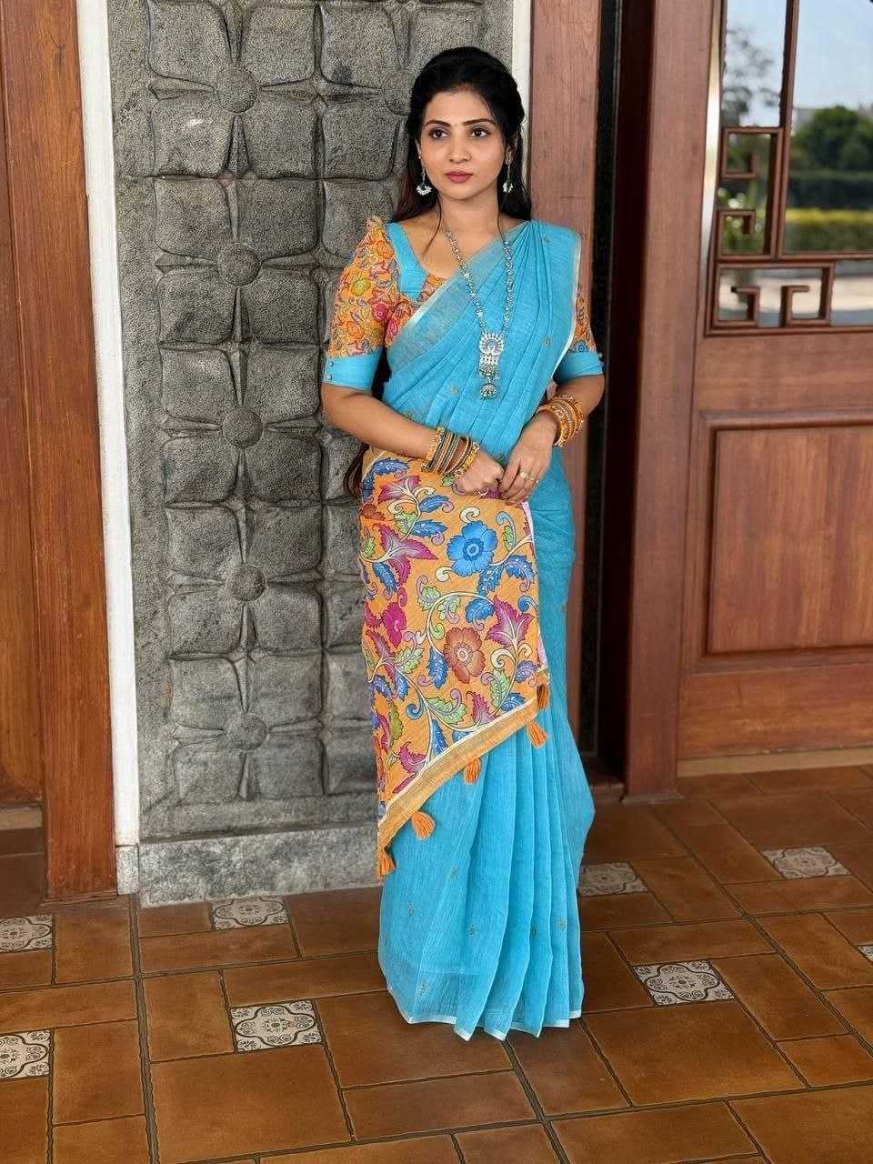 Ynf Linen KESH605 560 Sarees Wholesale Fancy Sarees Plain Sarees Linen Sarees Manufacturer