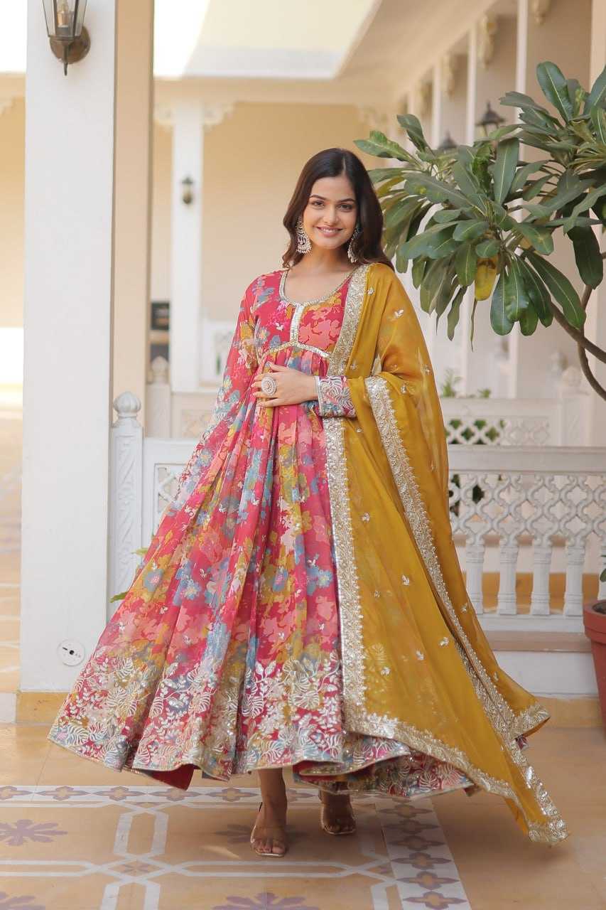 Ynf Russian Silk KESH489 1076 Suits & Dresses Wholesale Embroidery Suits Anarkali Suits Zari Work Suit Manufacturer