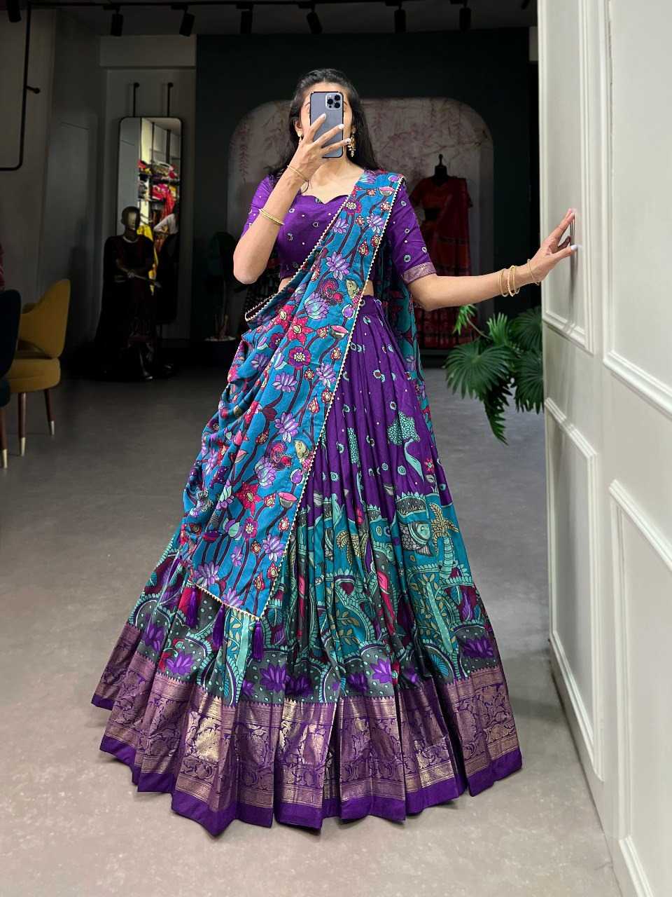 Ynf Tussar Silk KESH511 Maya Lehengas Wholesale Traditional Lehenga Silk Lehenga Printed Lehenga Manufacturer
