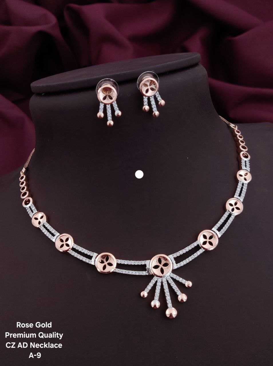 Ynf Brass KESH193 Womens Jewellery Wholesale AD Diamond Necklace Necklaces Set Fashion Necklace Manufacturer