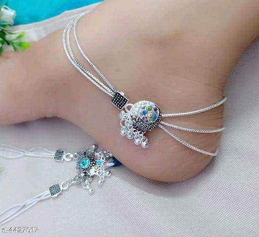Ynf Brass Womens Jewellery Wholesale Silver Payal Manufacturer