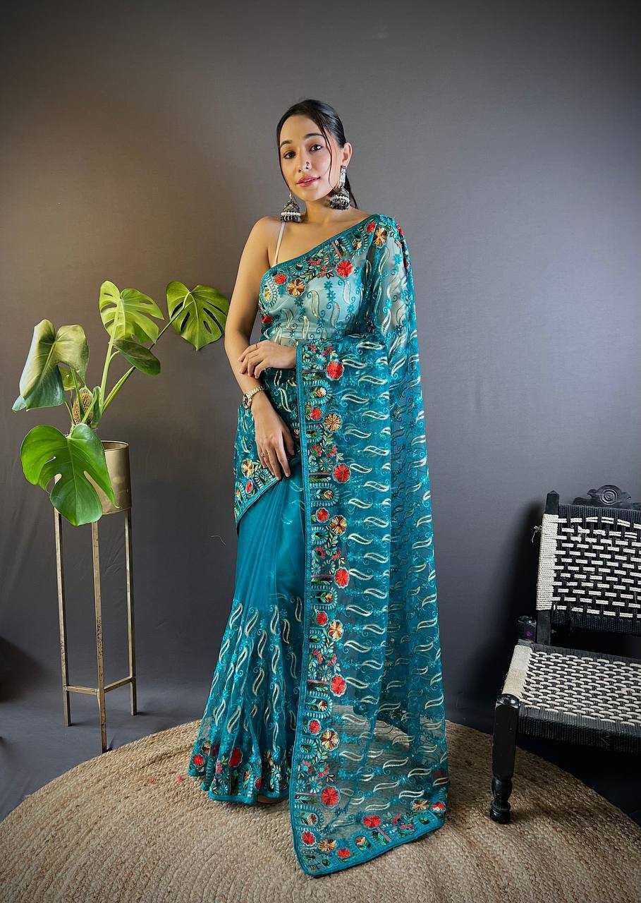 Ynf Butterfly Net KESH621 Surya Mukhi Sarees Wholesale Designer Sarees Net Sarees Embroidered Sarees Manufacturer