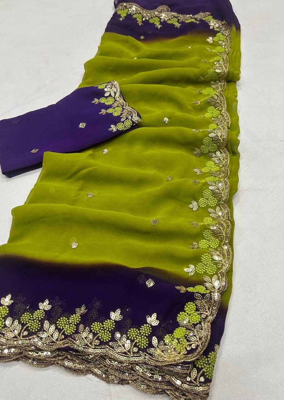 Ynf Chiffon KESH622 Padding Sarees Wholesale Fancy Sarees Chiffon Sarees Embroidered Sarees Manufacturer