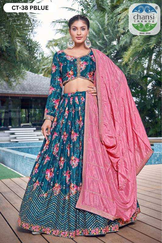 Ynf Chinon Silk KESH530 CHANSI 38 Lehengas Wholesale Designer Lehenga Printed Lehenga Embroidered Lehenga Manufacturer