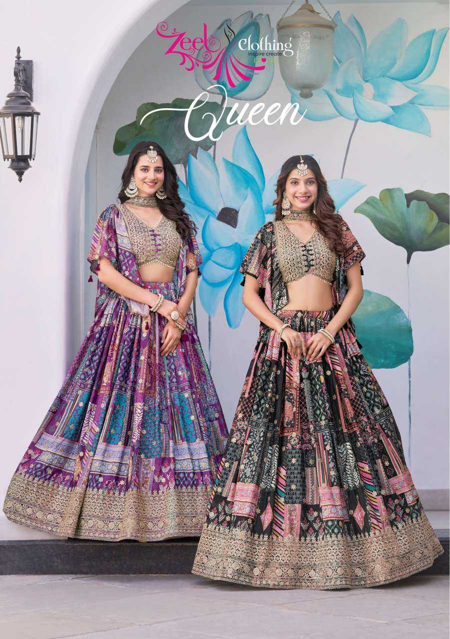 Ynf Chinon Silk KESH530 Zeel QUEEN 7050 Lehengas Wholesale Embroidered Lehenga Designer Lehenga Choli Lehenga For Engagement Manufacturer