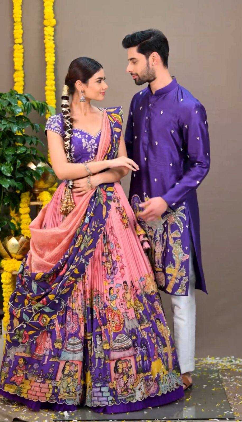Ynf Cotton KESH496 537 Lehengas Wholesale Kalamkari Lehenga Wedding Lehenga Printed Lehenga Manufacturer