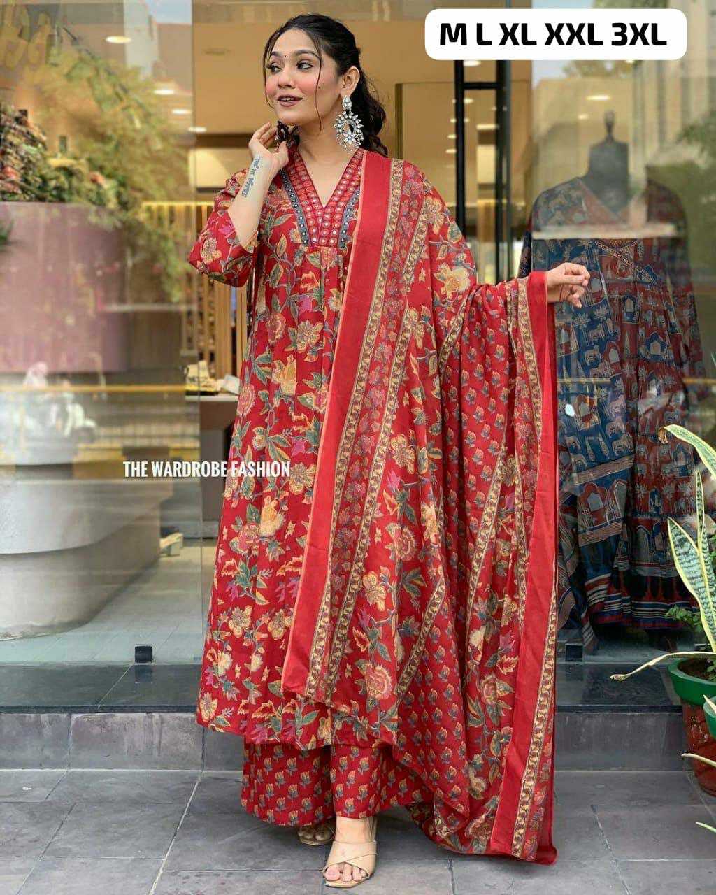 Ynf Cotton KESH613 054 Suits & Dresses Festive Collections Wholesale Printed Suits Cotton Suits Anarkali Suits Manufacturer