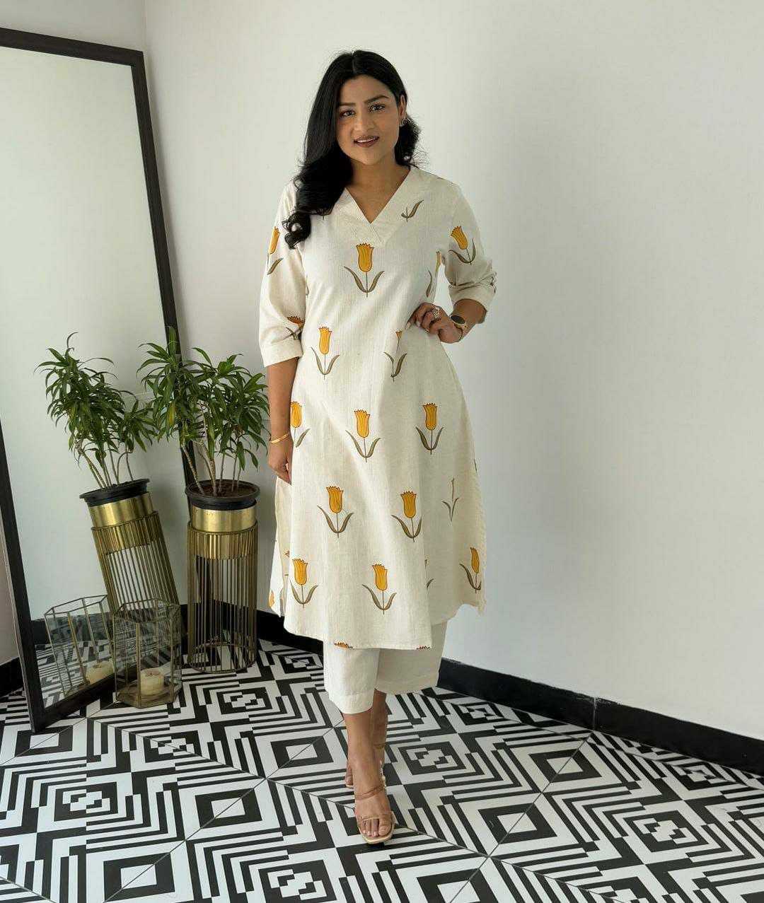 Ynf Cotton KESH613 201 Kurti Western Wears Festive Collections Wholesale Co-ord Set Printed Kurtis Kurtis With Bottom Manufacturer