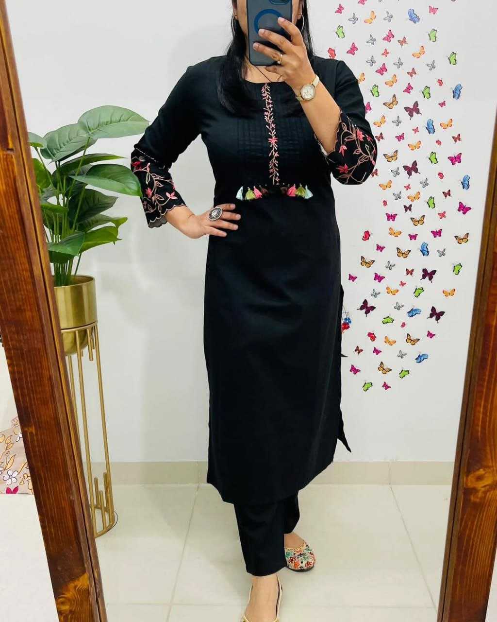 Ynf Cotton KESH613 234 Suits & Dresses Western Wears Festive Collections Wholesale Co-ord Set Embroidered Dresses Cotton Dresses Manufacturer