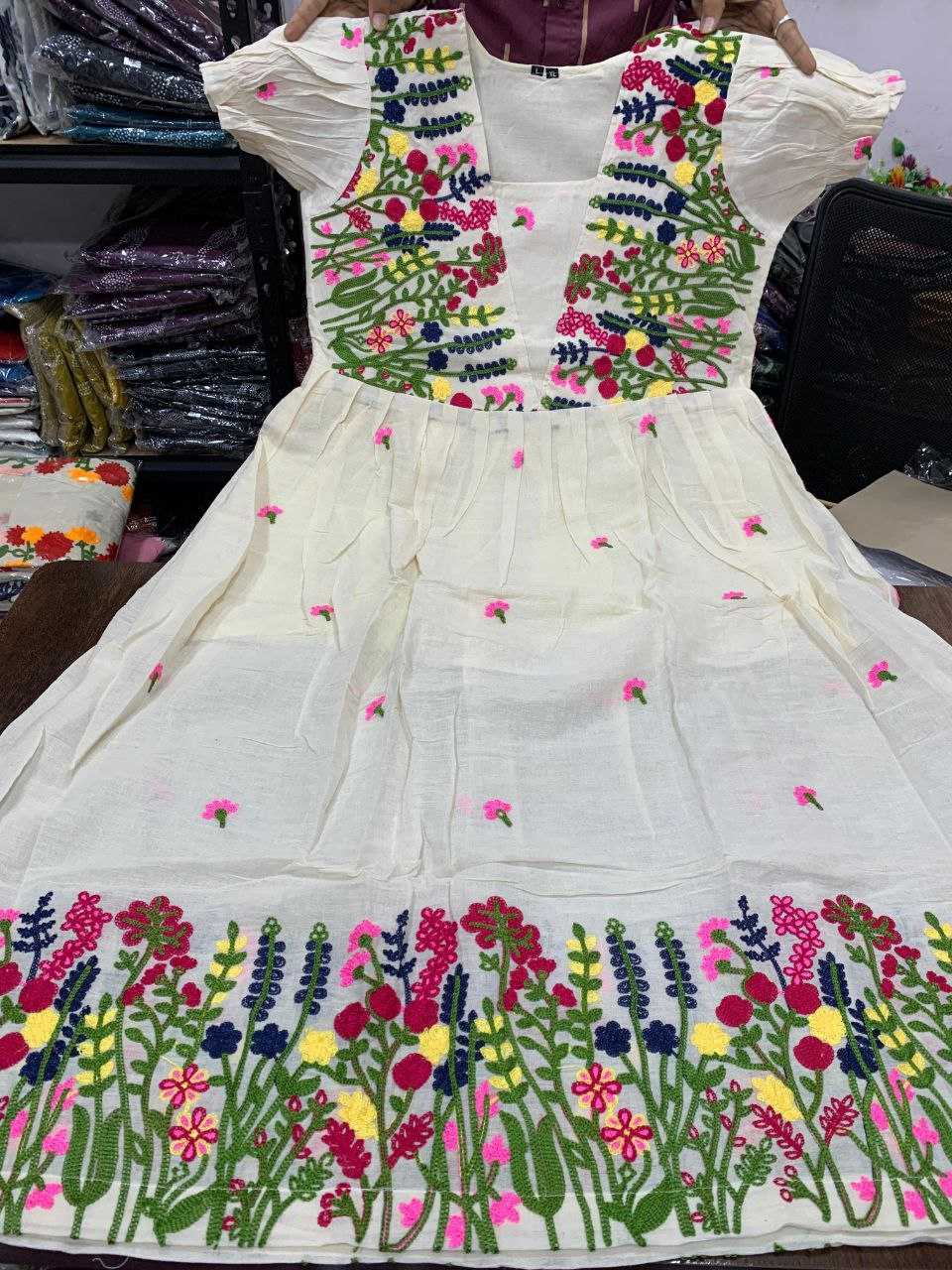 Ynf Cotton KESH613 241 Suits & Dresses Festive Collections Wholesale Casual Dresses Midi Dresses Cotton Dresses Manufacturer