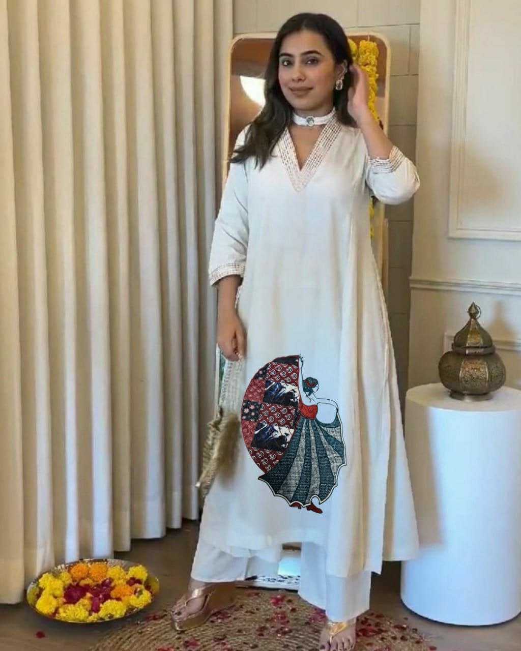 Ynf Cotton KESH613 252 Suits & Dresses Festive Collections Wholesale Embroidery Suits Cotton Suits Palazzo Suit Manufacturer