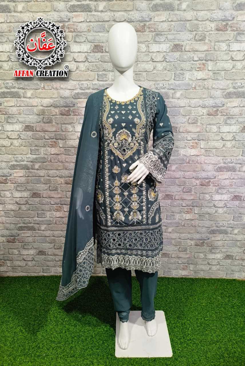 Ynf Faux Georgette KESH530 AFFAN CREATION 53 Suits & Dresses Wholesale Ladies Suits Georgette Suit Designer Suits Manufacturer