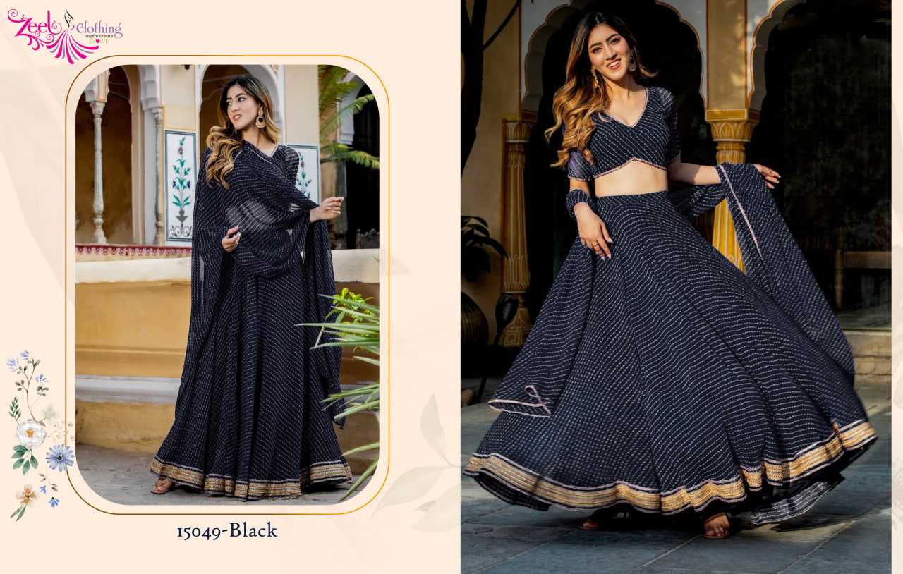 Ynf Georgette KESH530 Zeel Volume-22 15049 Lehengas Wedding Collections Festive Collections Wholesale Designer Lehenga Choli Georgette Lehenga Lehenga With Dupatta Manufacturer