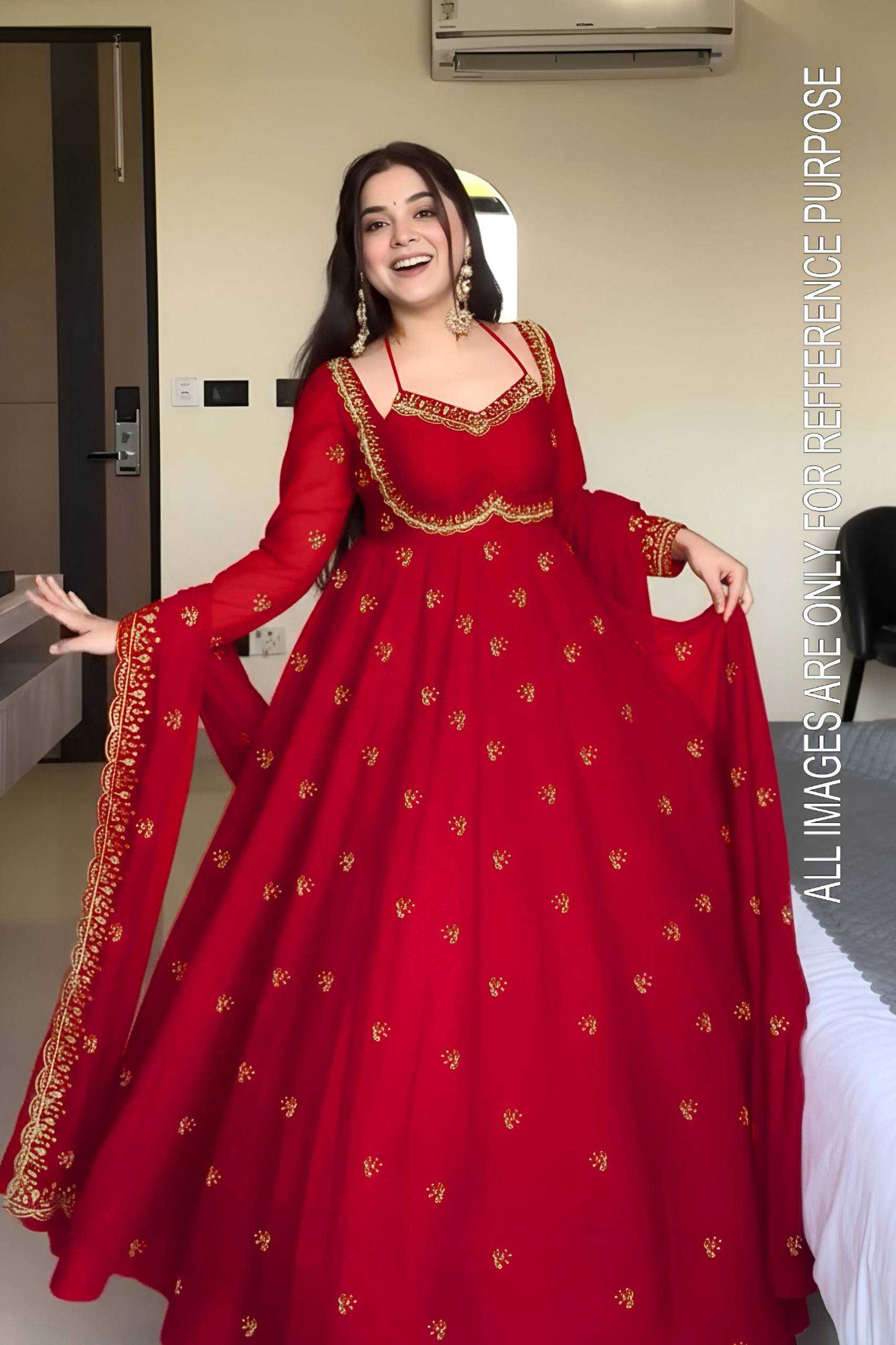 Ynf Georgette KESH533 ON5143 Gowns Wholesale Embroidery Gowns Anarkali Gown Georgette Gown Manufacturer