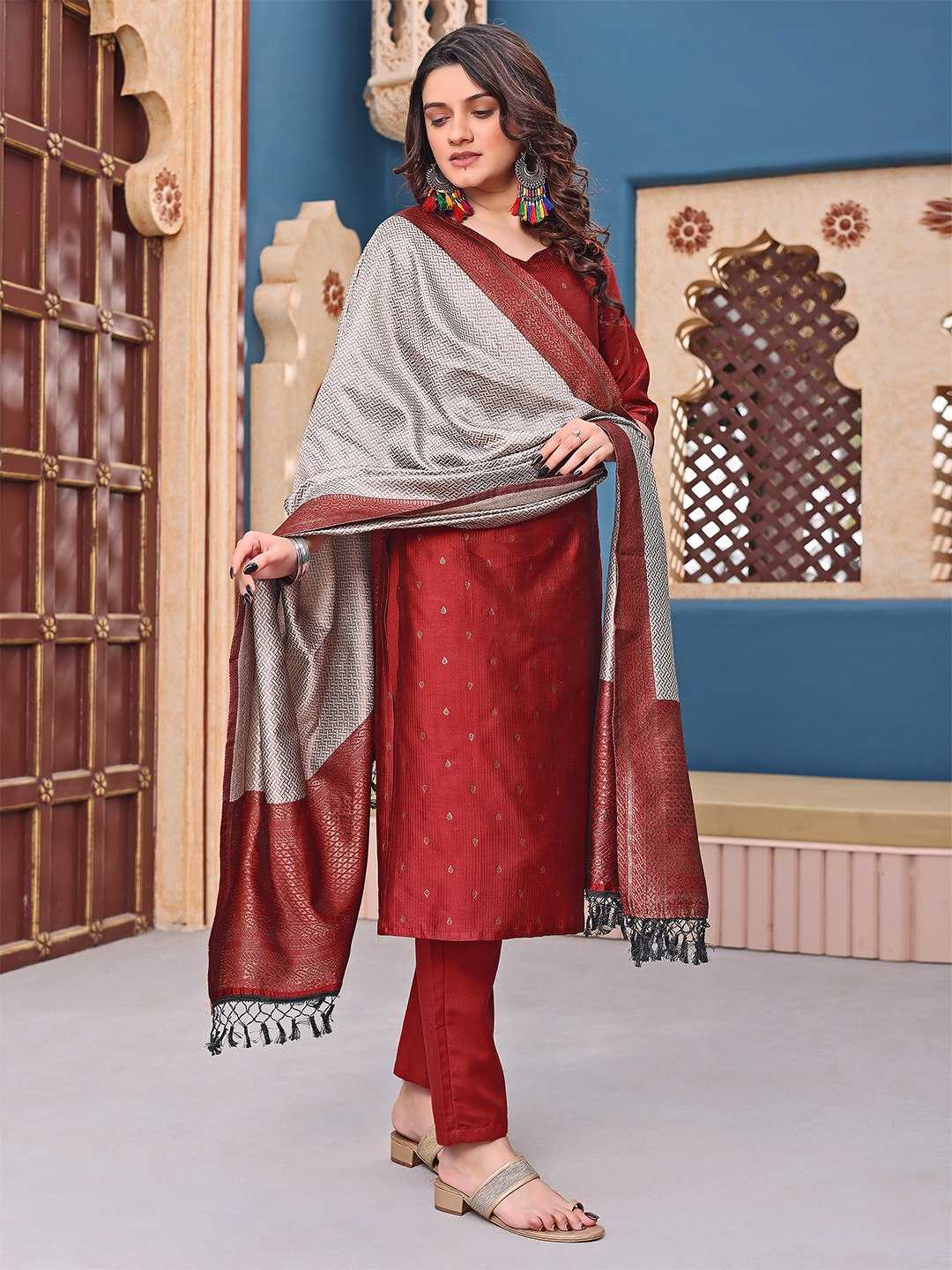 Ynf Jacquard KESH334 Mannat Suits & Dresses Wholesale Ladies Suits Ladies Silk Suit Party wear suits Manufacturer