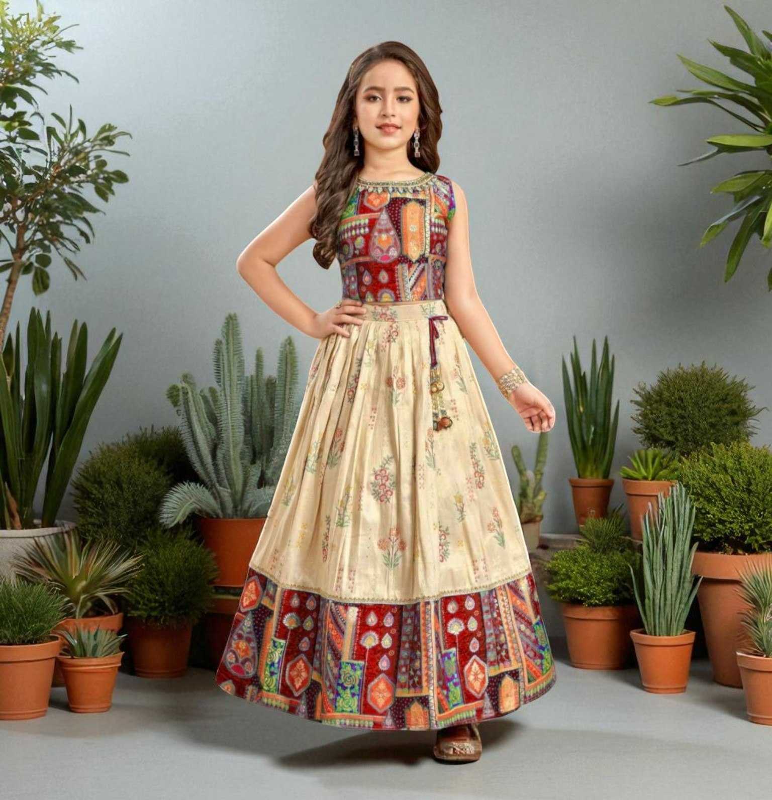 Ynf Muslin Cotton KESH554 LAXMI Kids Wear Festive Collections Wholesale Kids Lehenga Choli Kids Festive Wear Kids Wedding Outfits Manufacturer