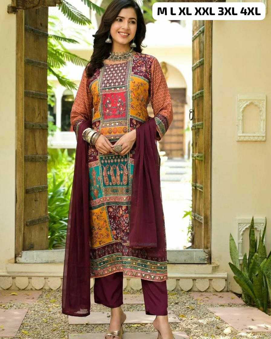 Ynf Muslin KESH613 030 Suits & Dresses Islamic Clothing Plus Size Collections Wholesale Pakistani Suits Printed Suits Ladies Salwar Suits Manufacturer