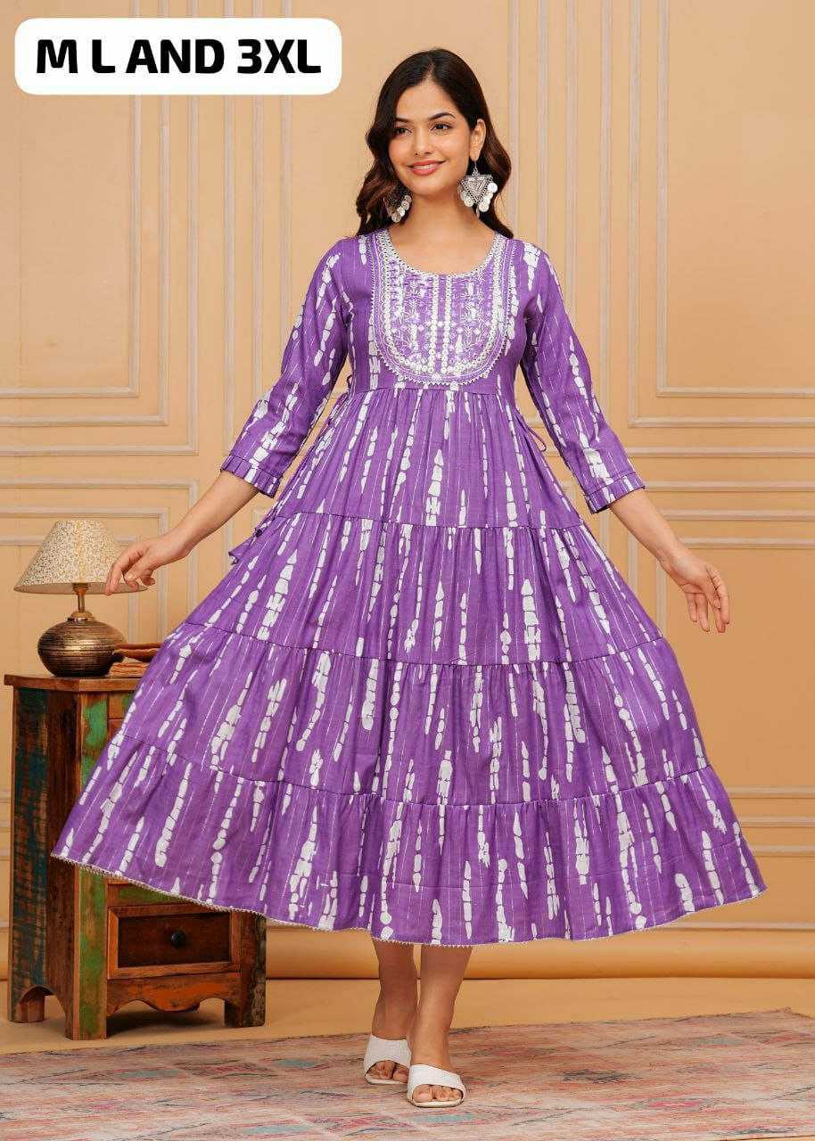 Ynf Pure Cotton KESH613 079 Gowns Festive Collections Wholesale Fancy Gowns Embroidery Gowns Party Wear Gowns Manufacturer