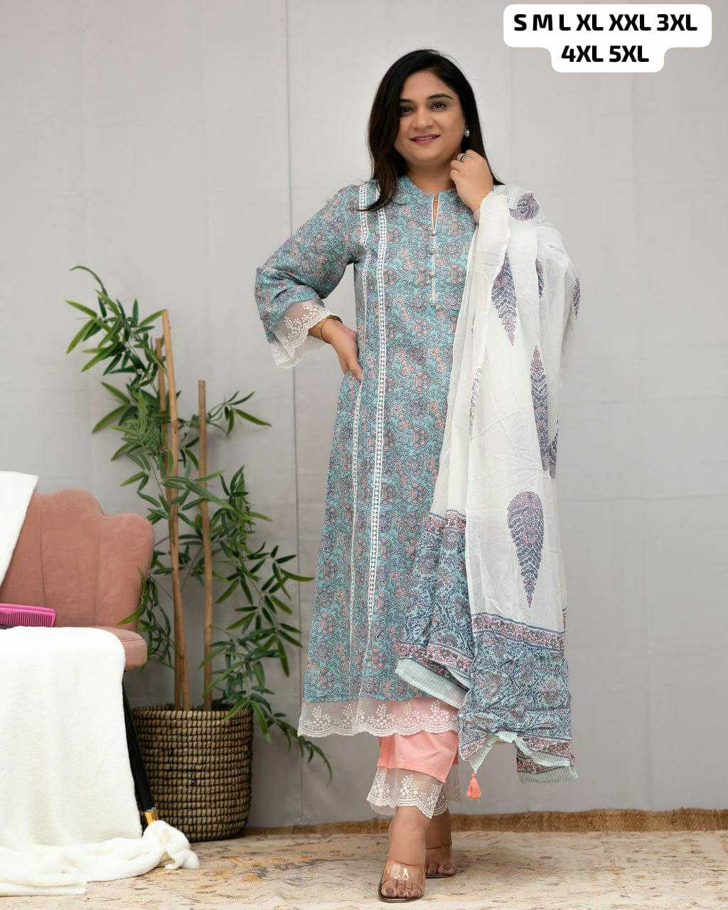Ynf Reyon Cotton KESH613 045 Suits & Dresses Islamic Clothing Plus Size Collections Wholesale Pakistani Suits A-Line Dresses Printed Dresses Manufacturer