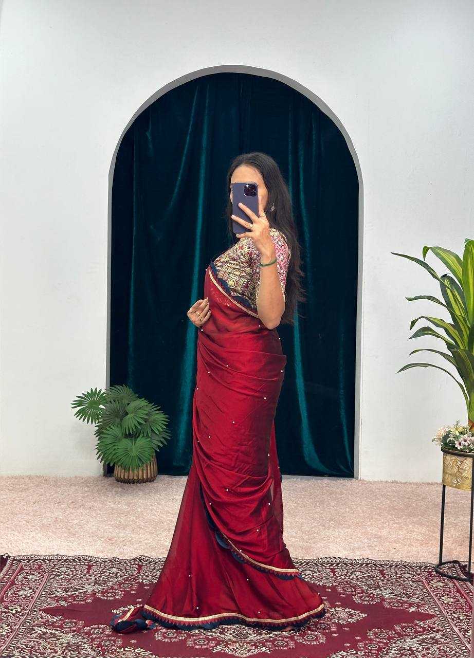 YNF BLOOMING RST 482 SAREES WHOLESALEPARTY WEAR LACE BORDER CUTWORK BOLLYWOOD SAREES MANUFACTURER