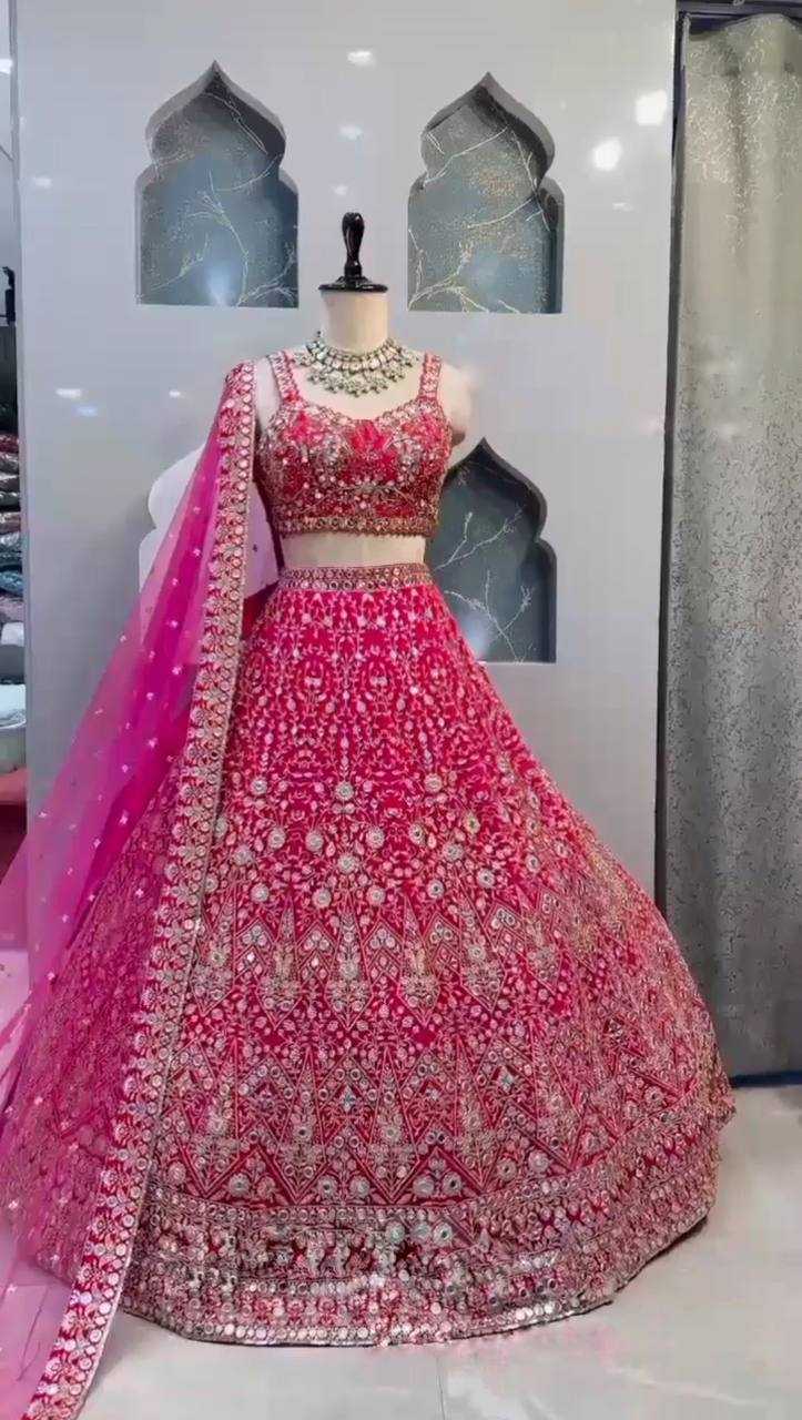 YNF FAUX GEORGETTE RIN108 1598 LEHENGAS WHOLESALE DESIGNER BRIDAL WEDDING LEHENGAS MANUFACTURER