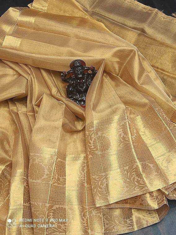 YNF TISSUE SILK RVR GOPI-TISSUE SILK SILK SAREES WHOLESALE TISSUE SILK PLAIN SOLID SAREES MANUFACTURER