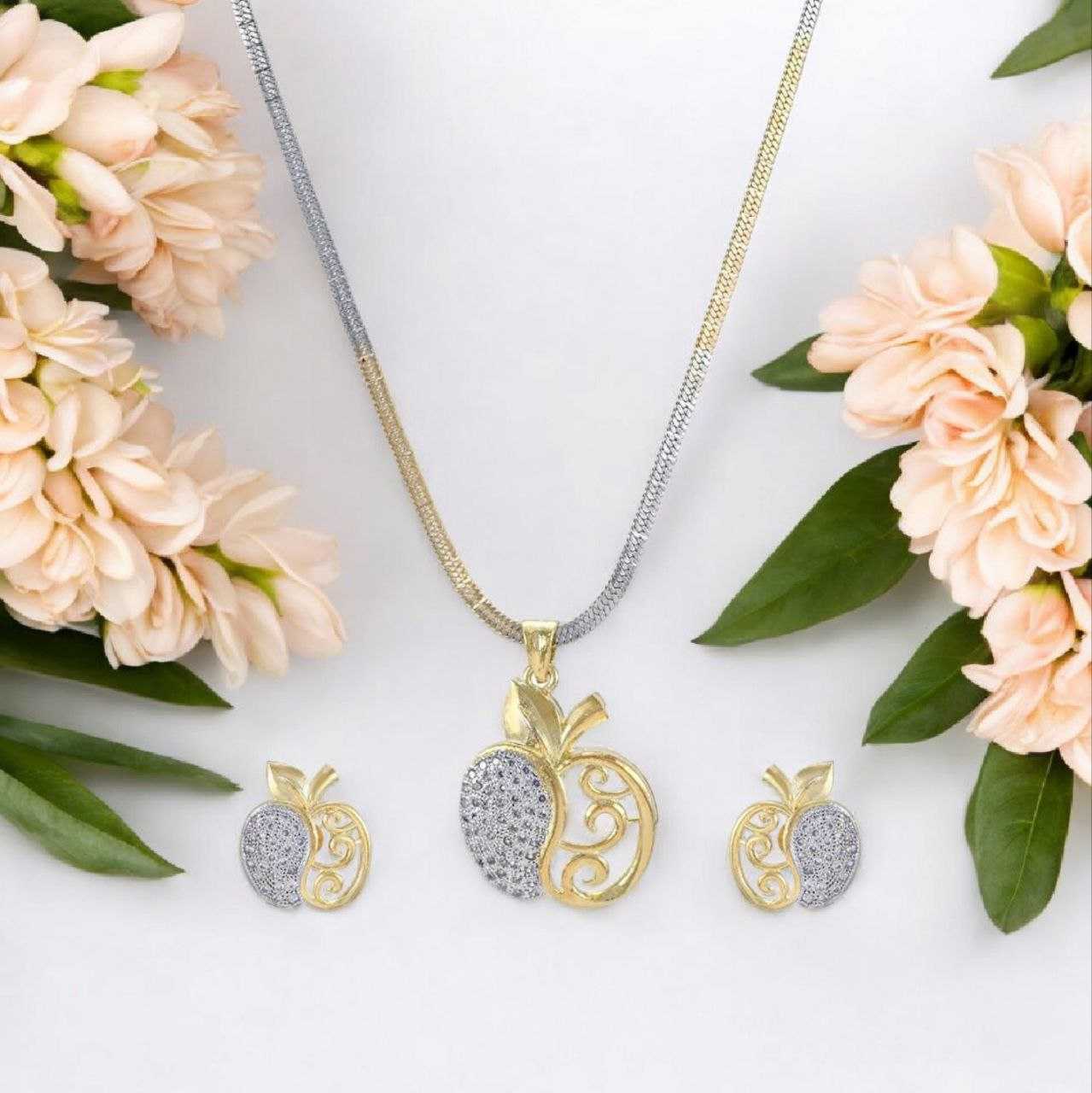 YNF BRASS KESH191 KAC165 WOMENS JEWELLERY WHOLESALE WOMEN CHAIN CHAIN PENDANT SET GOLD CHAINS PENDANT BUTI PENDANT SET MANUFACTURER