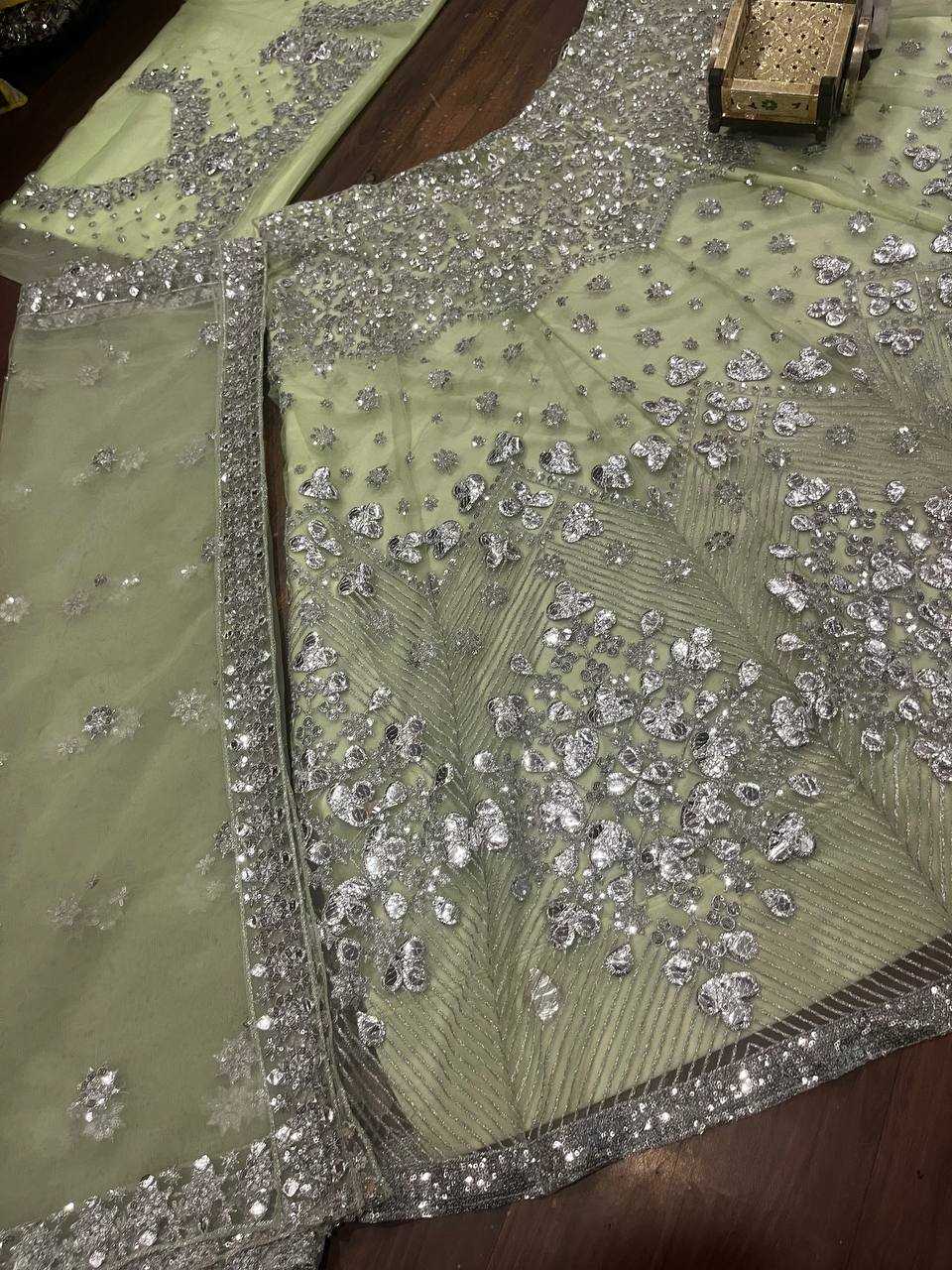 YNF BUTTERFLY NET RIN108 1644 LEHENGAS WHOLESALE DESIGNER FANCY BRIDAL NET FANCY LEHENGAS MANUFACTURER