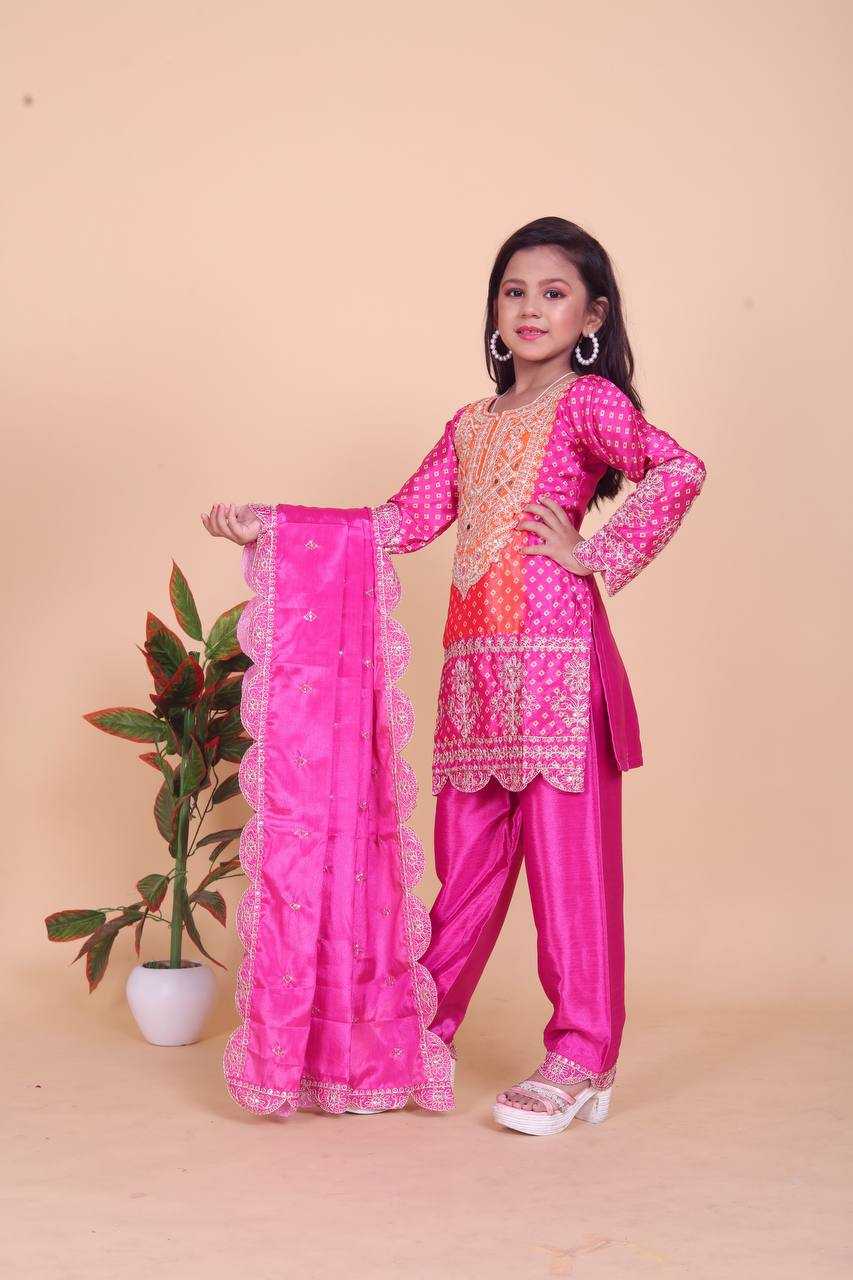 YNF CHANDERI SILK RIN154 186 KIDS WEAR WHOLESALE KIDS SUIT MANUFACTURER