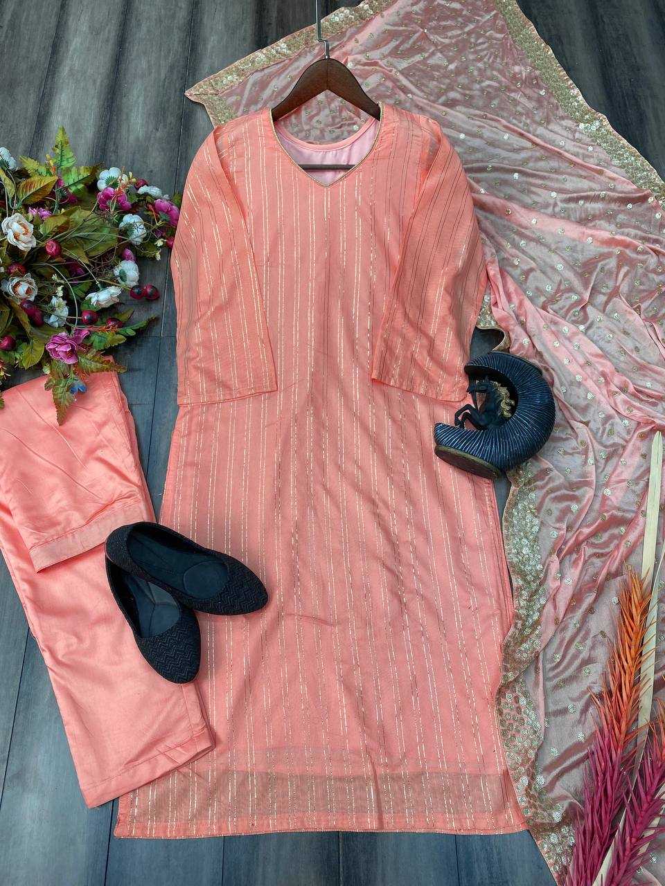 YNF CHANDERI SOFT RIN110 232 SUITS & DRESSES WHOLESALE LADIES LADIES SILK ZARI WORK CHANDERI SUITS MANUFACTURER