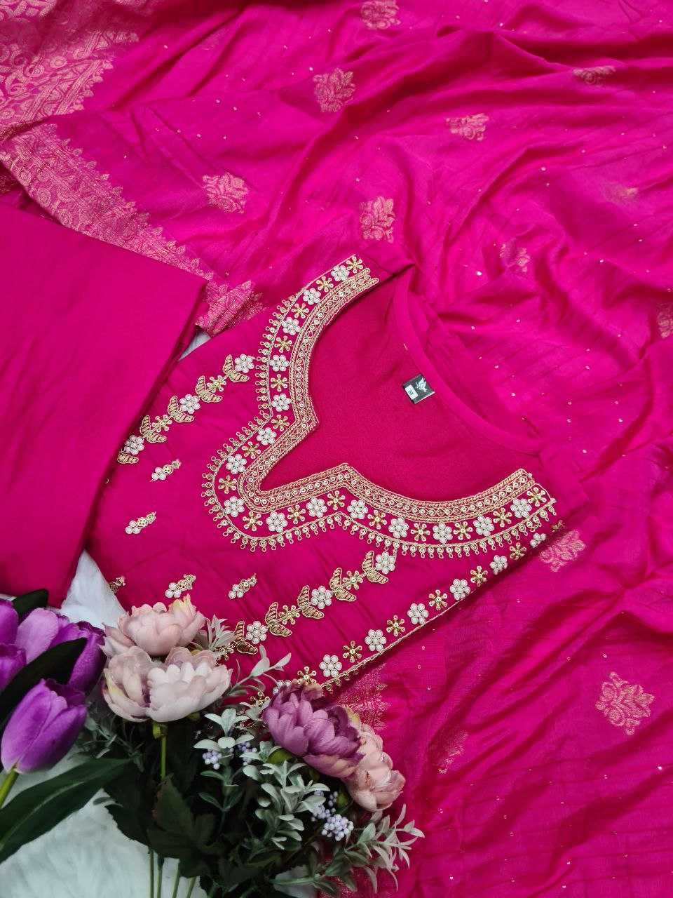 YNF CHANDERI SOFT RIN174 AKSHARA SUITS & DRESSES WHOLESALE LADIES LADIES SILK PARTY WEAR WEDDING CHANDERI SUITS MANUFACTURER