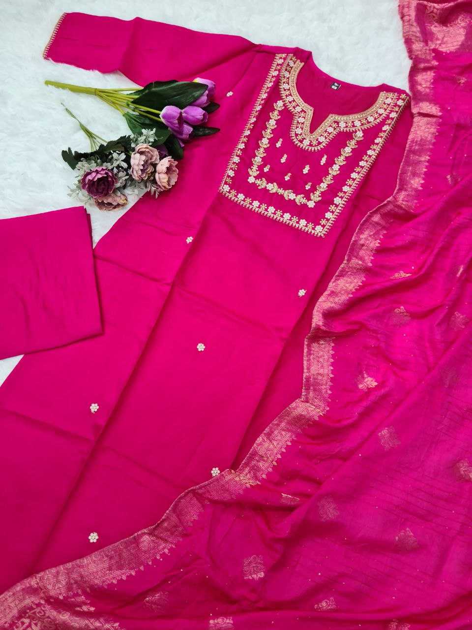 YNF CHANDERI SOFT RIN174 AKSHARA SUITS & DRESSES WHOLESALE LADIES LADIES SILK PARTY WEAR WEDDING CHANDERI SUITS MANUFACTURER