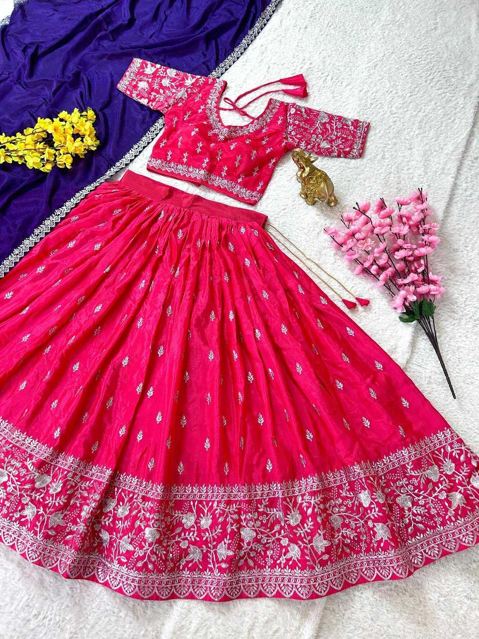 YNF CHINON SILK KESH108 5572 LEHENGAS WHOLESALE EMBROIDERED FANCY TRADITIONAL LEHENGAS MANUFACTURER