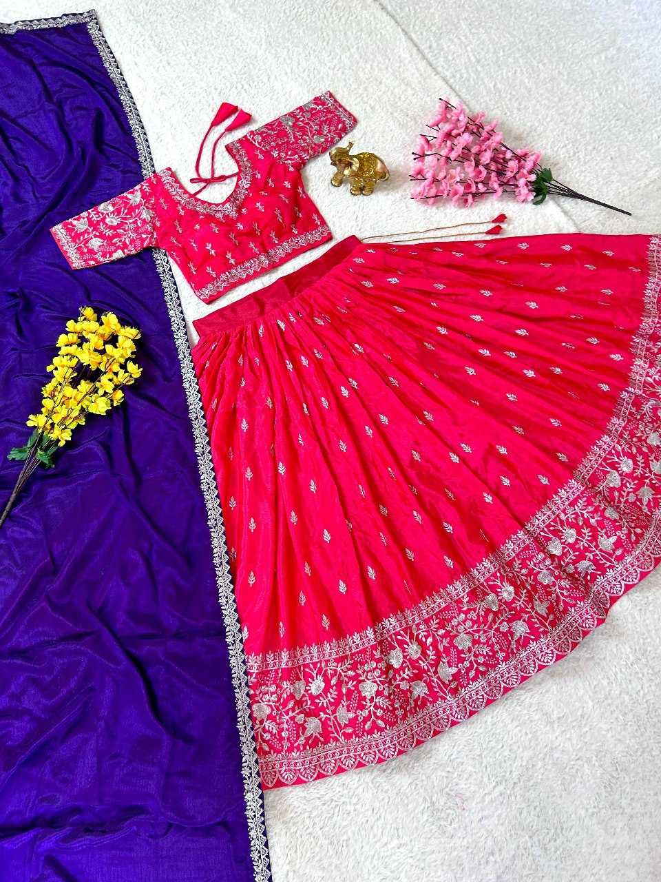 YNF CHINON SILK KESH108 5572 LEHENGAS WHOLESALE EMBROIDERED FANCY TRADITIONAL LEHENGAS MANUFACTURER