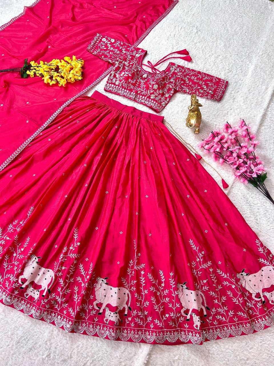 YNF CHINON SILK KESH108 5591 LEHENGAS WHOLESALE EMBROIDERED FANCY TRADITIONAL LEHENGAS MANUFACTURER