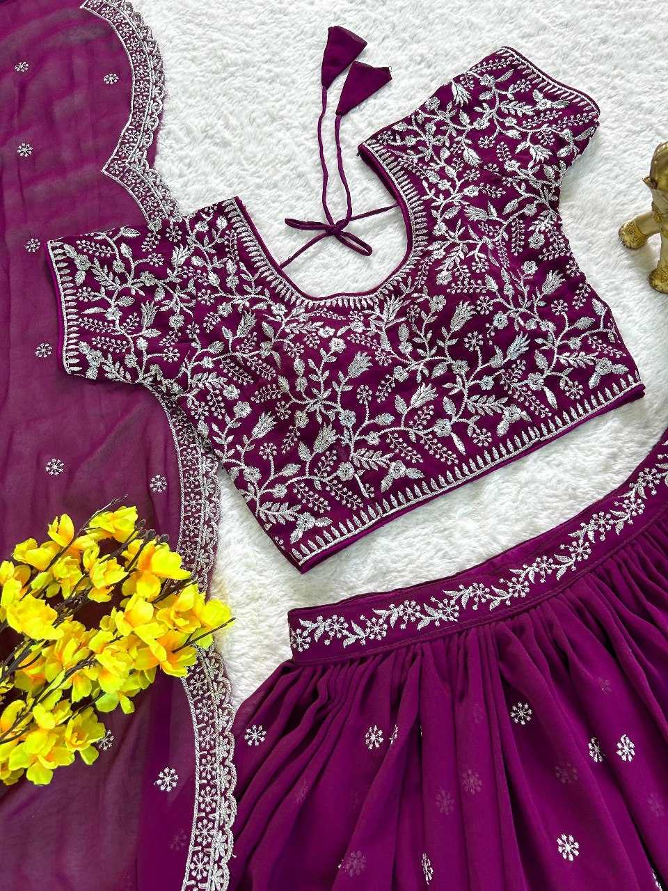 YNF CHINON SILK KESH108 5597 LEHENGAS WHOLESALE EMBROIDERED FANCY TRADITIONAL LEHENGAS MANUFACTURER